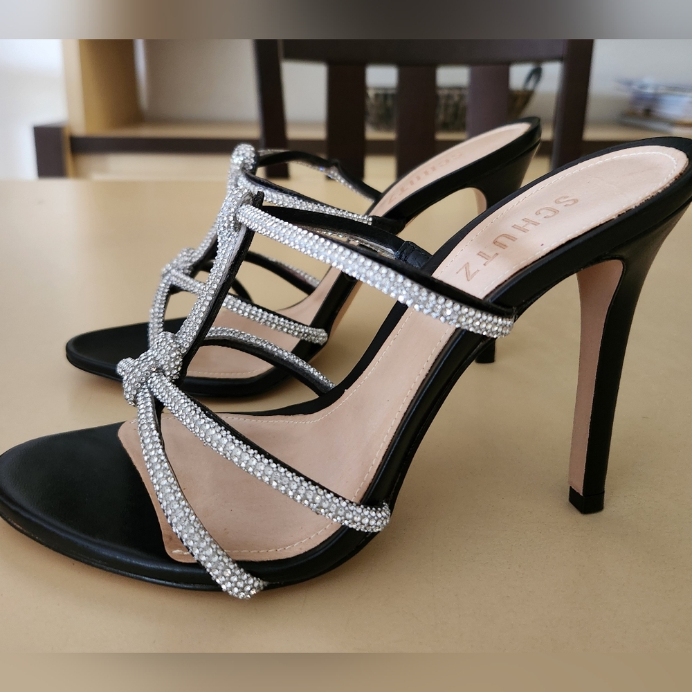 SCHUTZ Naia Crystal/Rhinestone Sandal